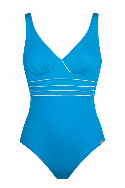 Badeanzug Pure Lines von Charmline, aqua-white_02