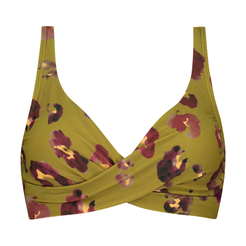 Wickel-Bikini-Top in painted animal